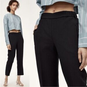 Aritzia Wilfred Darontal Black Cropped Pants Sz 6